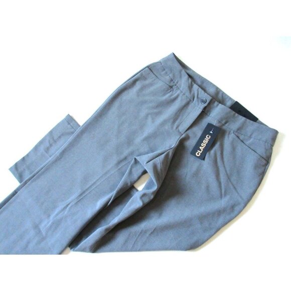 NWT Lane Bryant Classic Trouser in Gray Right Fit Red Triangle Pants 14 x 31 ½ - Picture 4 of 7